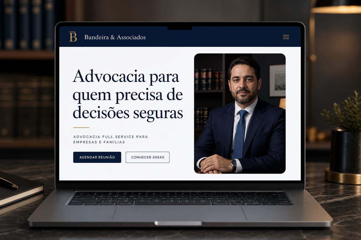 Exemplo de site para advogados — Mendes & Associados