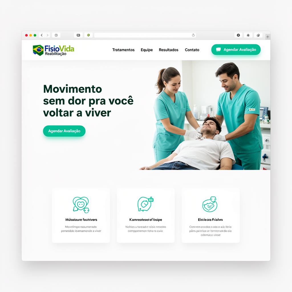 Exemplo de site para fisioterapeutas — FisioVida