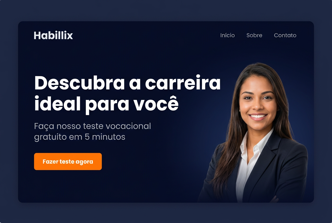 Site profissional Habillix — exemplo de landing page categoria Plataforma de carreira