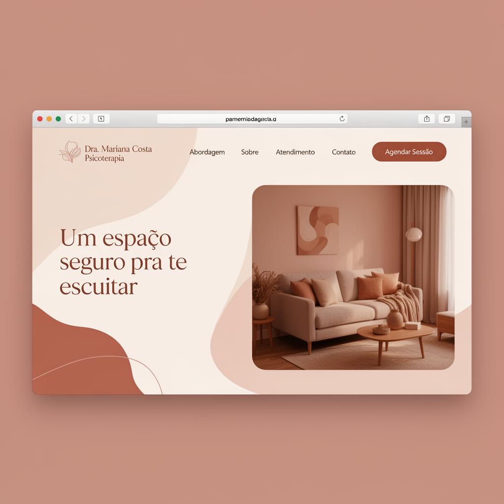 Exemplo de site para psicólogos — Dra. Mariana Costa